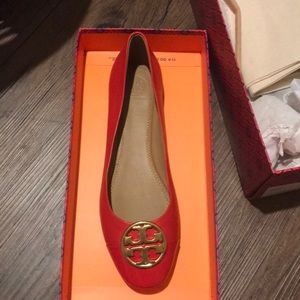 Tory Burch Flats - in Poppy Orange